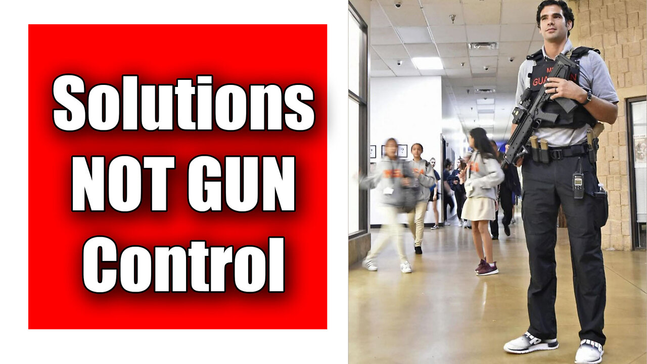 We Need Solutions Not Gun Control. Solutions Not Activism.