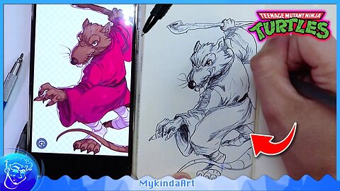How To Draw Master Splinter | Teenage Mutant Ninja Turtles