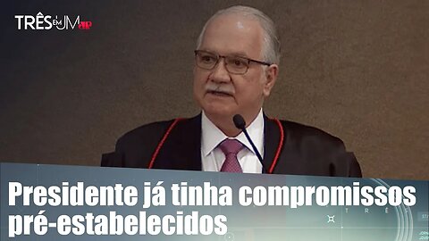 Bolsonaro não comparece à posse de Fachin no TSE