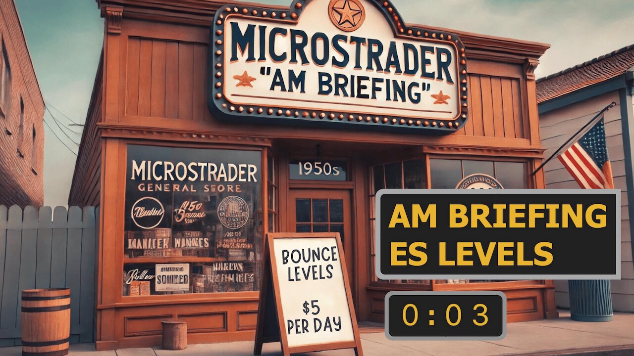 ES Futures Levels To Mark: Friday "AM Briefing"