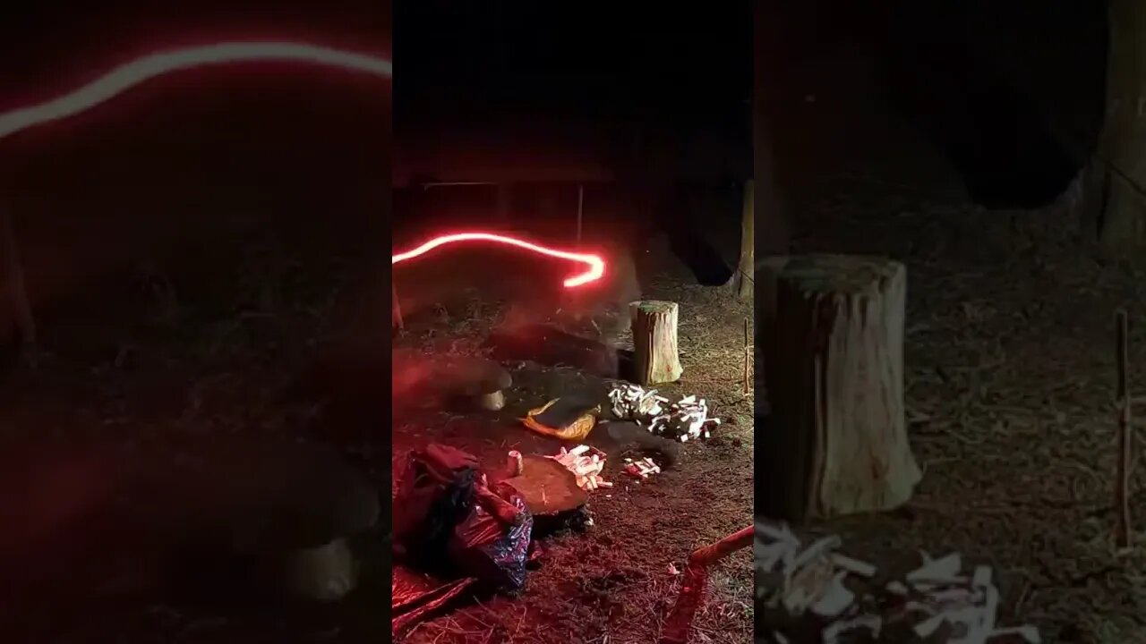 making a campfire . woodland wildcamping nightlapse 21st Jan 2023