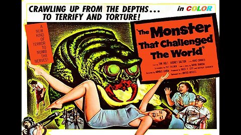 THE MONSTER THAT CHALLENGED THE WORLD 1957 in COLOR Giant Mollusks in the Salton Sea FULL MOVIE