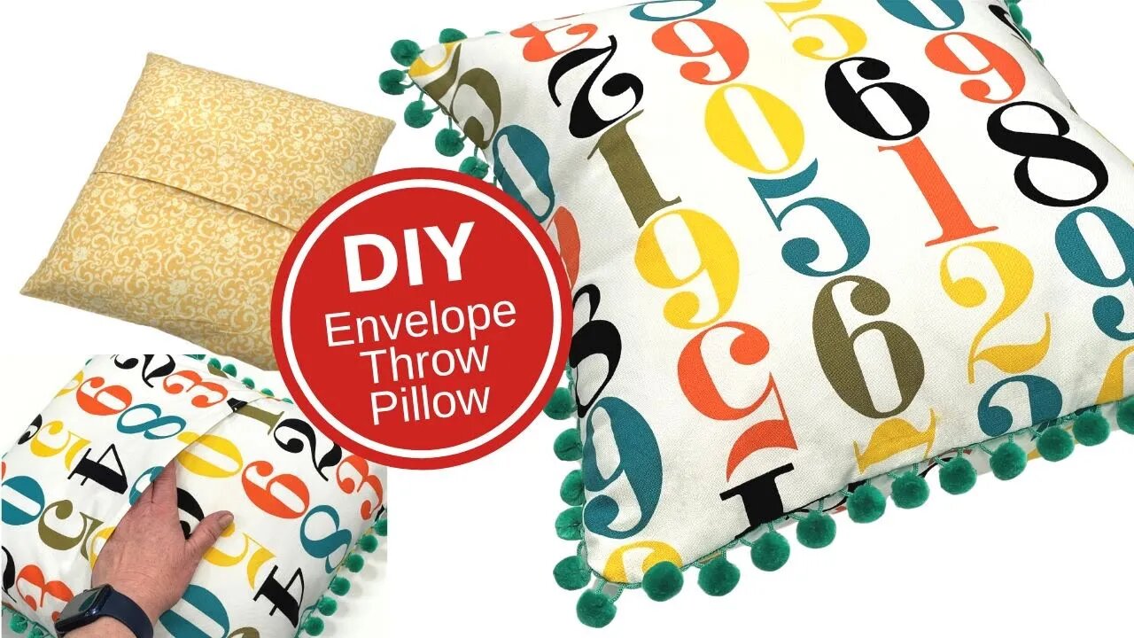 Sew an ENVELOPE PILLOW COVER / Beginner