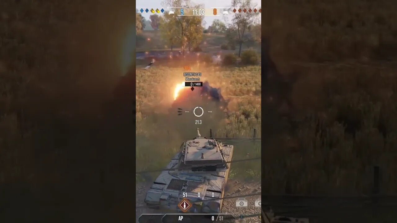 World of Tanks: Didn't care, just drove up to finish this guy. lol