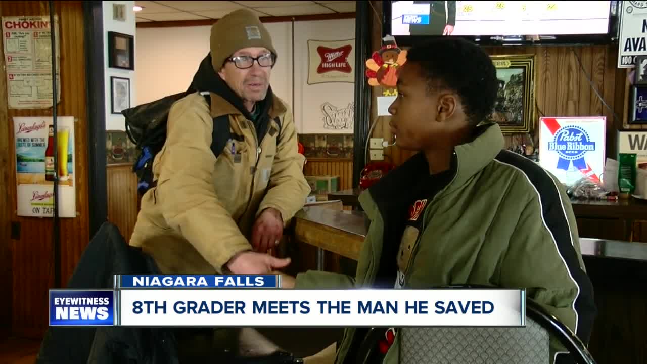 "It means by the grace of God I'm still alive" Man meets the 8th grader who saved his life