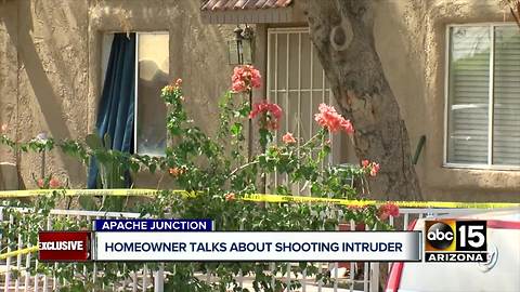 Apache Junction homeowner speaks about home invasion encounter