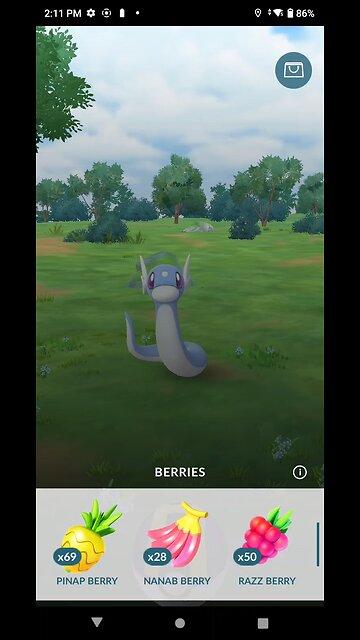 just chilling on the catch screen with the Dratini