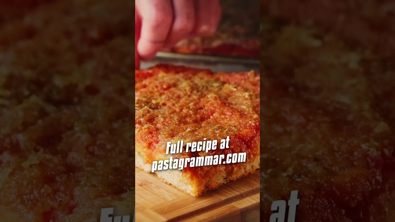“I don’t like thin crust Italian pizza.” Well, have you tried Sicilian SFINCIONE? #pizza