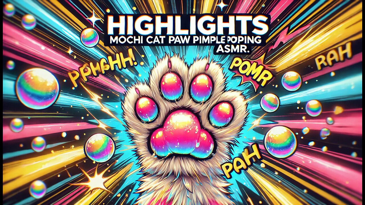 Pimple Popping Highlights Mochi Cats Paw ASMR #satisfying #pimplepopping #visualasmr