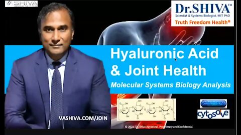 Dr.SHIVA LIVE: How Hyaluronic Acid Affects Joint Health. A CytoSolve Systems Biology Analysis.