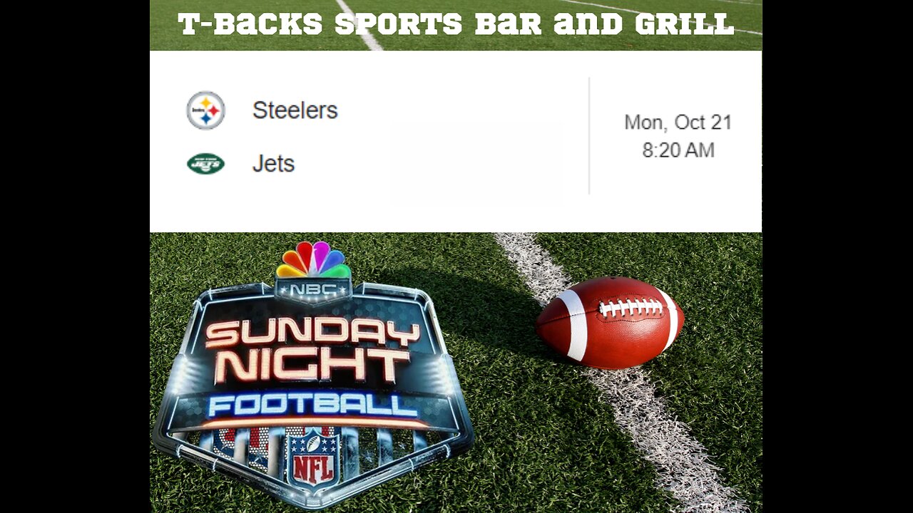 T-Backs Sports Bar and Grill Sports Schedule and quesadilla special for Monday Oct 21, 2024