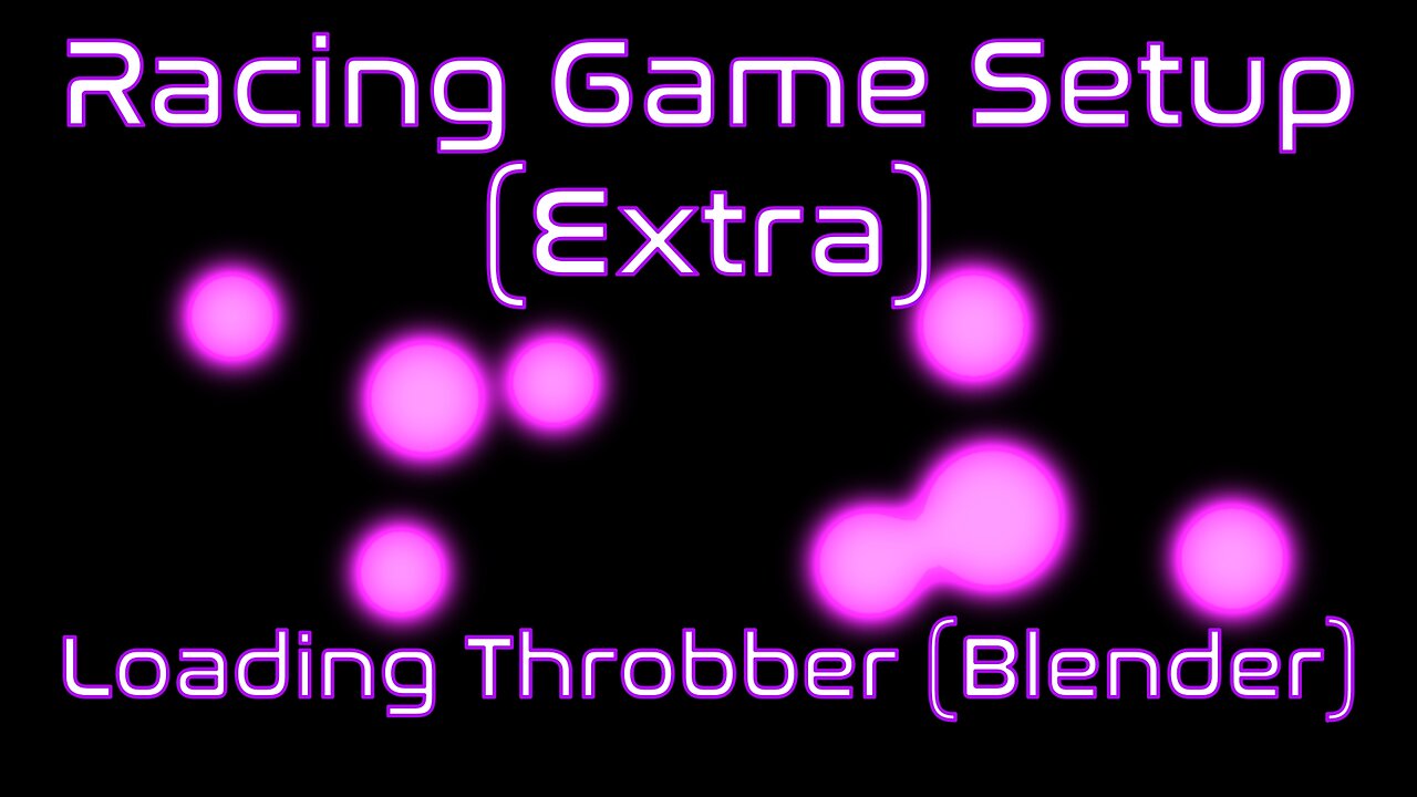 Create Custom Load Throbber in Blender | Unreal Engine | Racing Game Tutorial