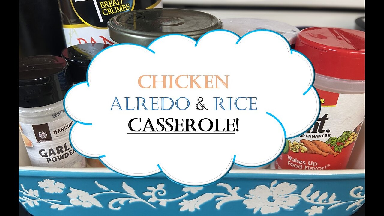 CHICKEN ALFREDO RICE CASSEROLE