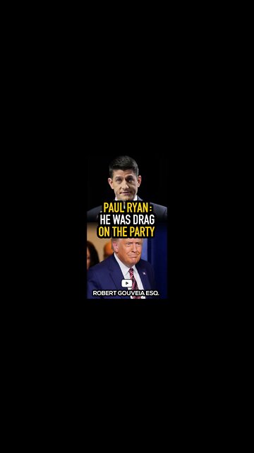 Paul Ryan: He Was The DRAG On The Party #shorts