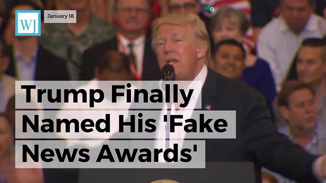 Trump Finally Named His 'Fake News Awards' Winners, Here's The List