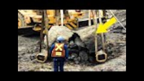 Excavator Busts Open Rock, Had No Idea What He’s Done