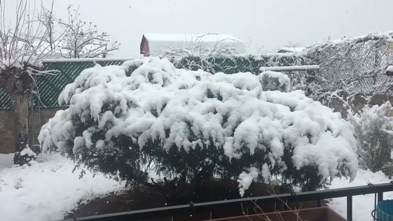 Snow in El Paso, Texas today