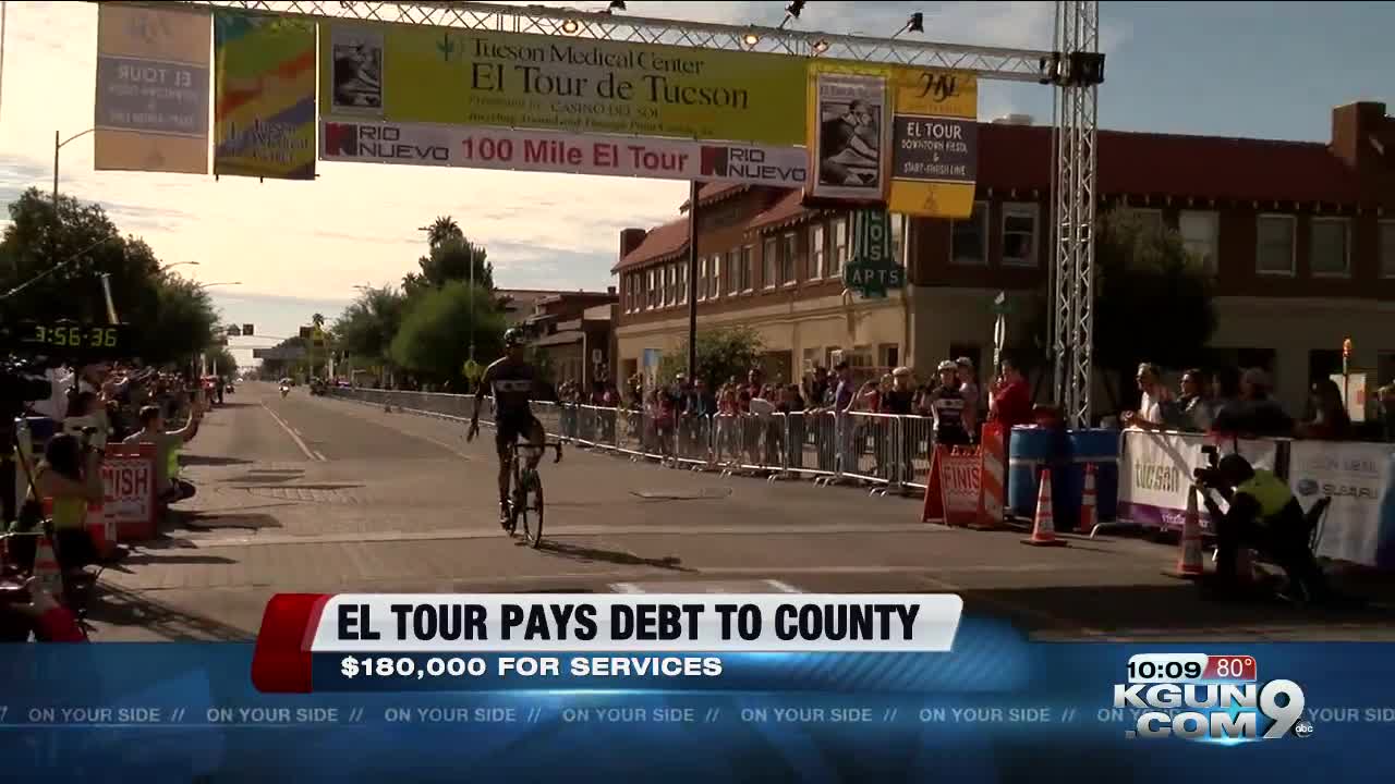 El Tour de Tucson organizer pays off debt to county