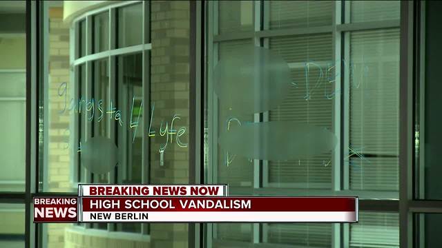 New Berlin West High school vandalized overnight