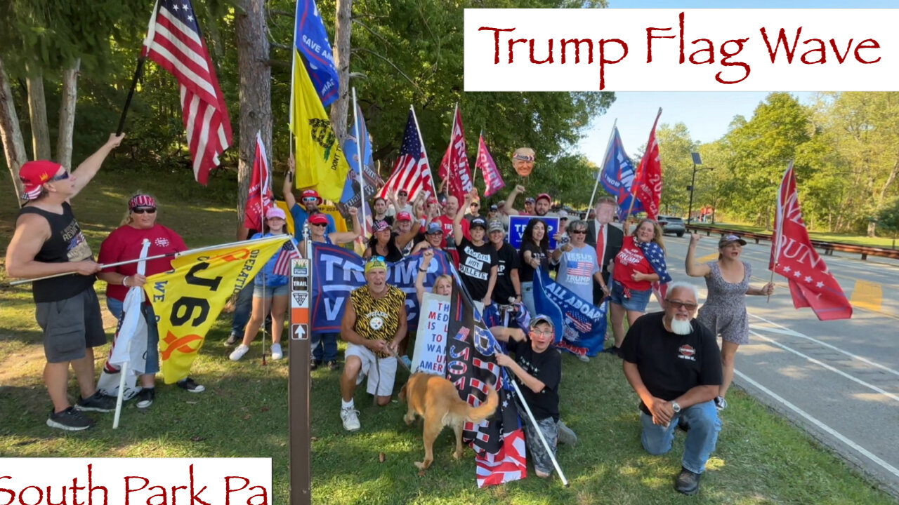 Trump Flag Wave-South Park, Pa