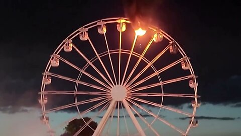 Ferris wheel catches fire at German music festival | REUTERS