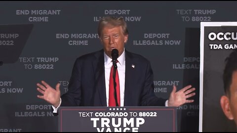 Trump suggests SCUM Biden, Kamala BIGGER ENEMY THAN CHINA, RUSSIA! - Aurora CO rally