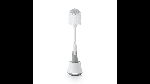 OXO Tot Bottle Brush with Nipple Cleaner and Stand - Gray