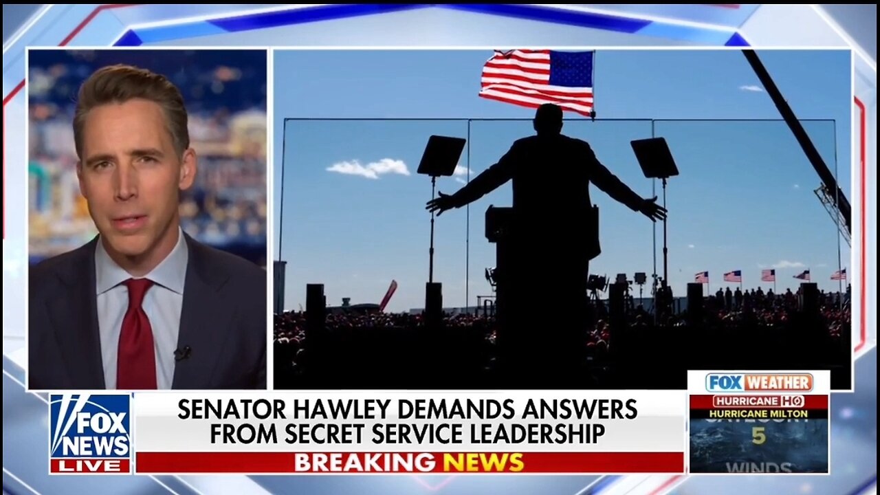 Sen Josh Hawley: Trump Is STILL NOT Getting Full Secret Service Detail