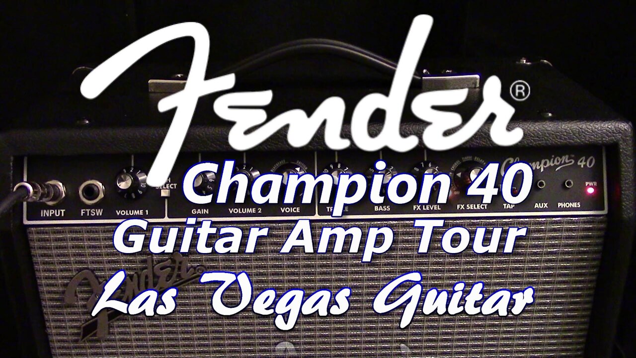 Fender Champion 40 Amplifier Tour