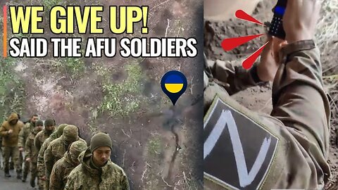 Fact! Ukrainian soldiers surrendered massively as they suffered in the trenches