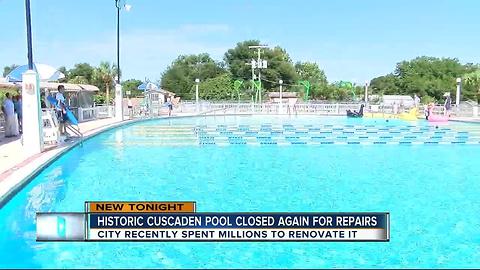 Historic Cuscaden pool closed again for repairs