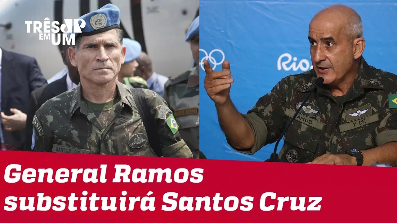 Ministro Santos Cruz é demitido por Bolsonaro e é substituído pelo general Luiz Eduardo Ramos