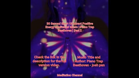 30 Second Short Of Attract Positive Energy Meditation Music | Piano Trap Beethoven | Part 2 #shorts