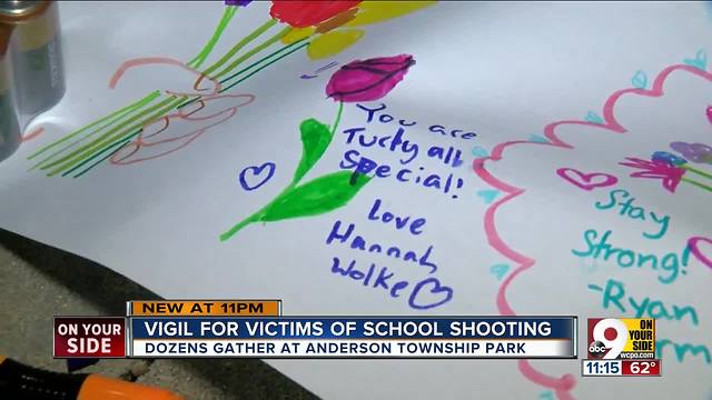 Vigil for school shooting victims