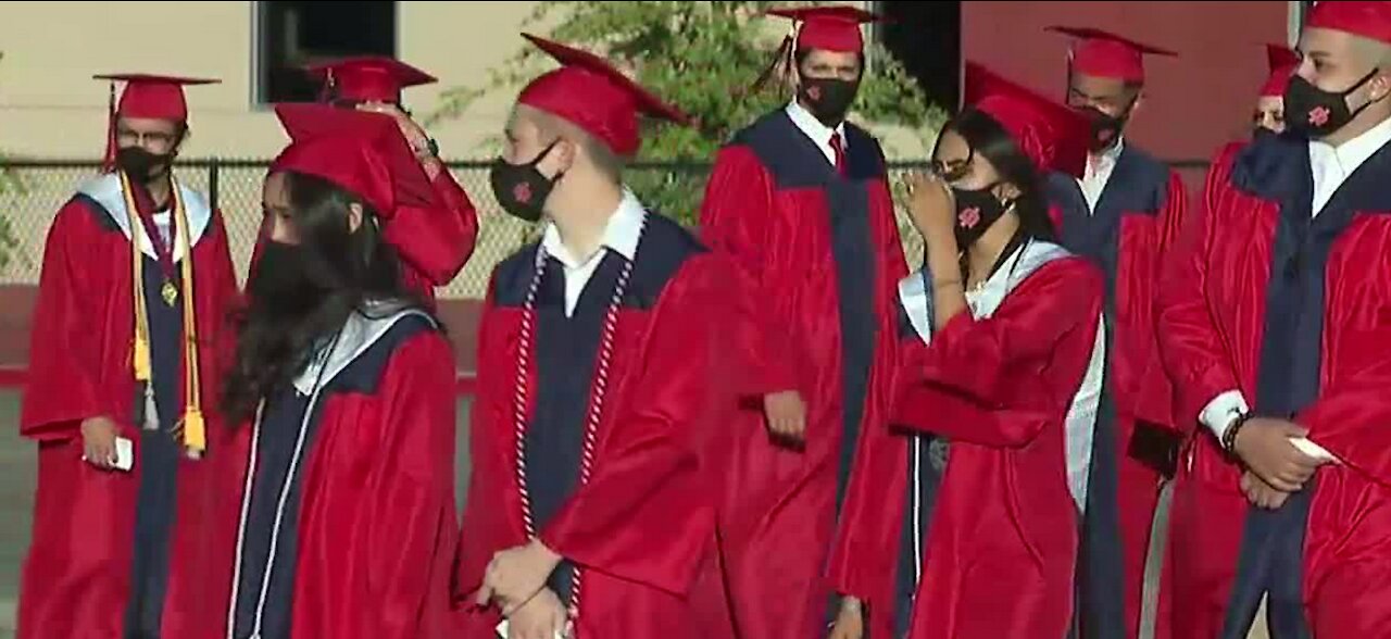 Doral Academy holds fireworks show during graduation ceremony