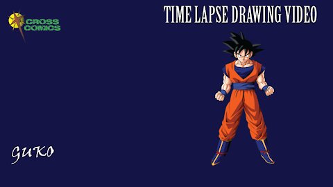 Time lapse Goku drawing