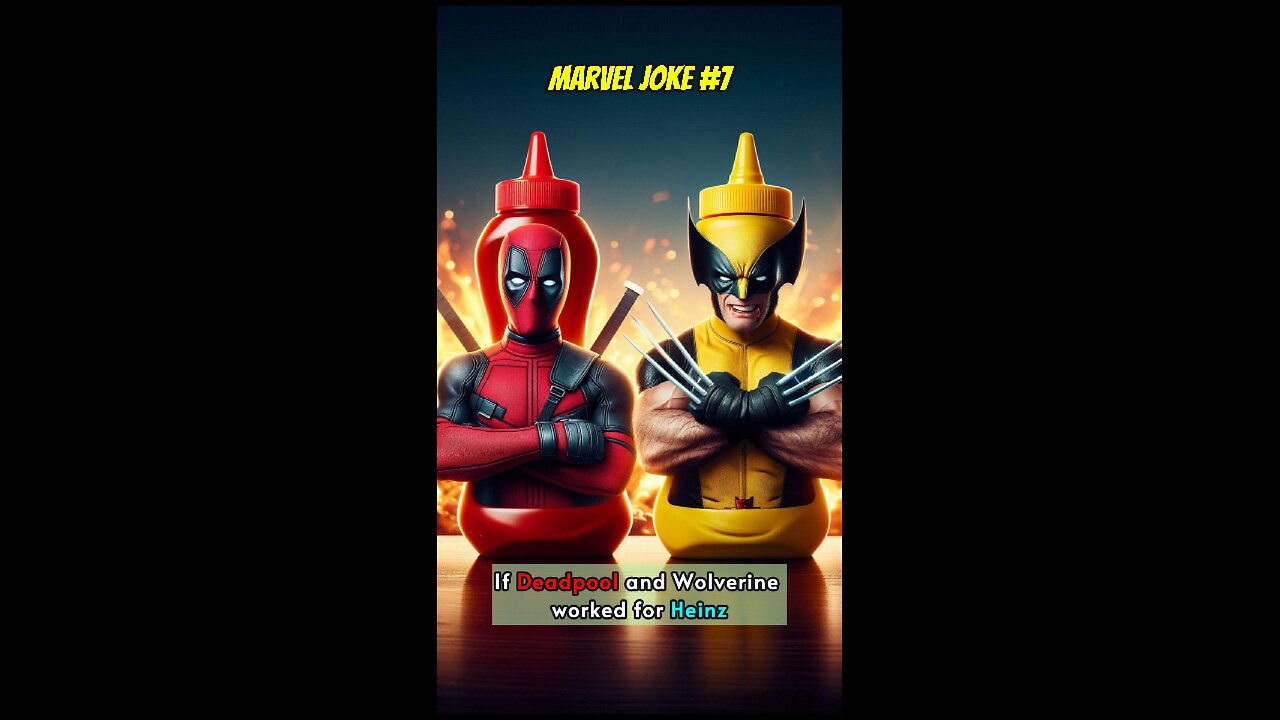 If Deadpool and Wolverine worked for Heinz | Marvel Joke No.7 #shorts #marvel #jokes