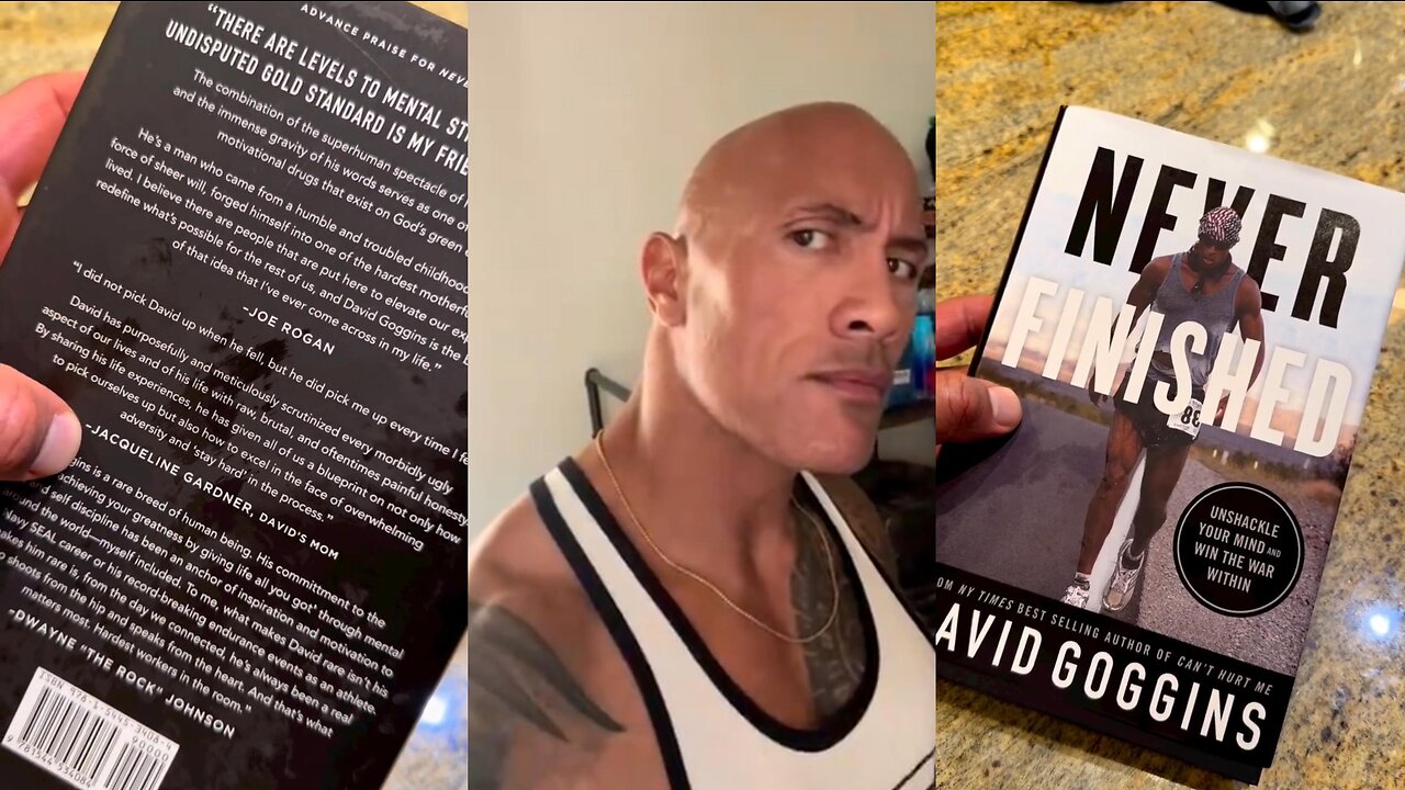 Dwayne Johnson Speaks About David Goggins Latest Book | Never Finished