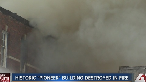 Historic âPioneerâ building destroyed in fire