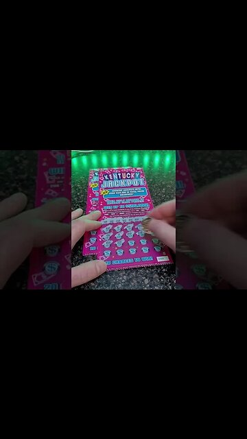 Big Winning $20 Scratch Off Lottery Ticket! #lottery