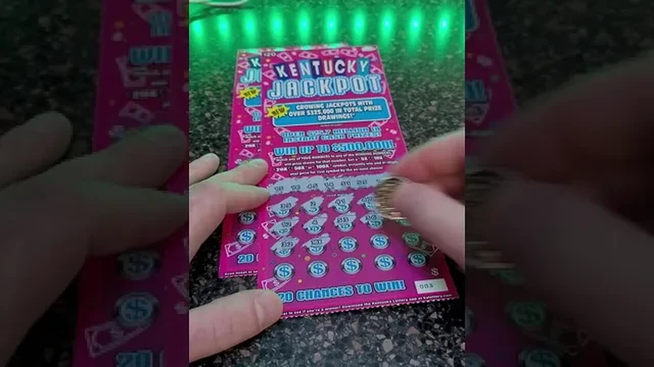 Big Winning $20 Scratch Off Lottery Ticket! #lottery