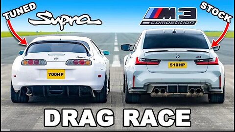 700hp Supra mk4 VS BMW M3 DRAG RACE