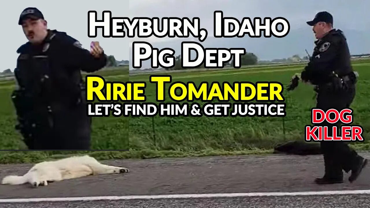 Idaho Cop "Ririe Tomander" should be Fired & Charged; It's only right. #FTP #Defund #Abolish #Cops