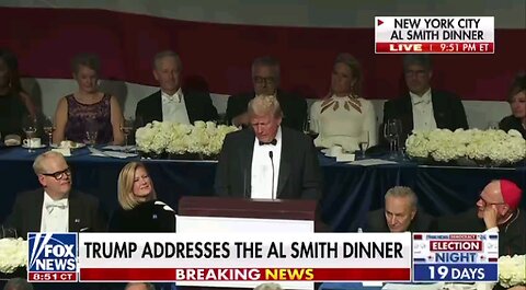 Trump at Al Smith dinner