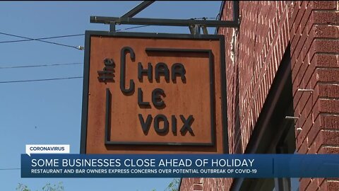 Some businesses close ahead of holiday due to virus