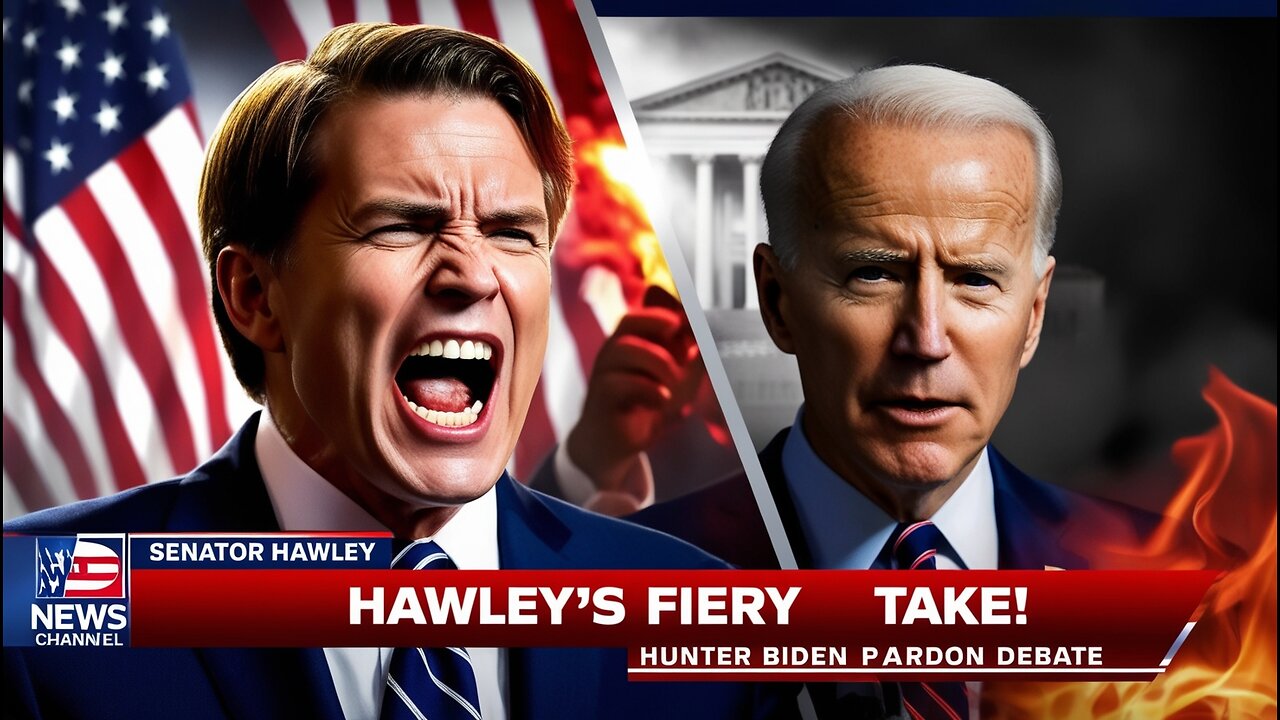 Josh Hawley Delivers Fiery Statement on Potential Hunter Biden Pardon