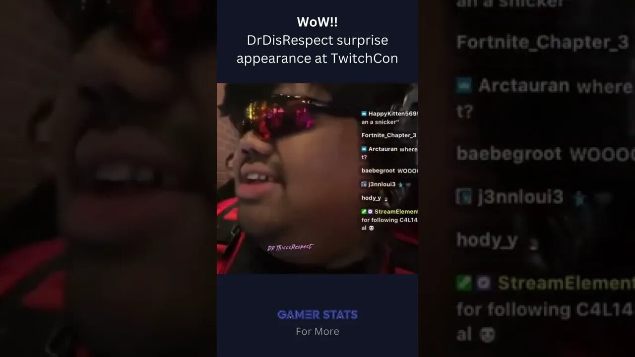 WoW!! DrDisRespect surprise appearance at TwitchCon