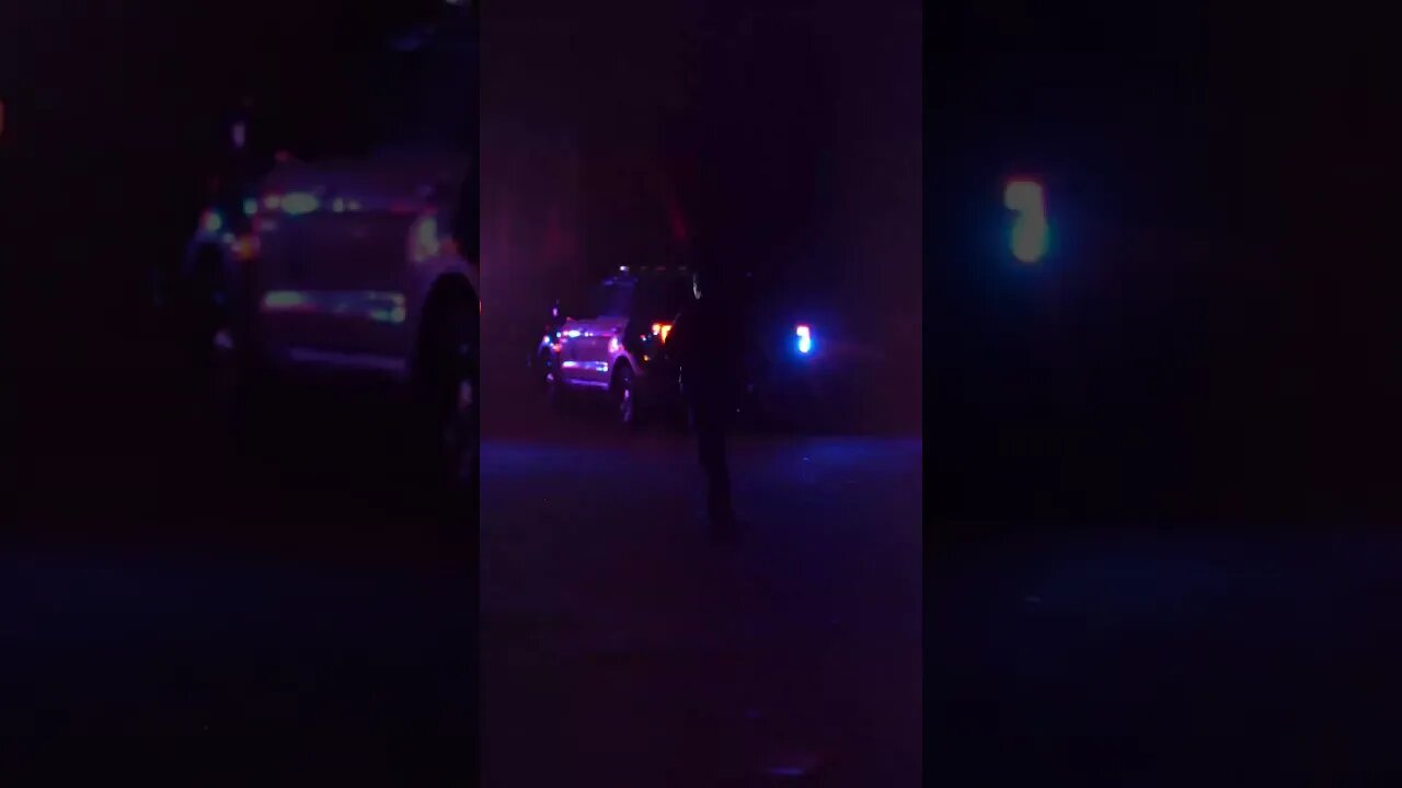 Long Beach PD assisting CHP on a felony stop at the scene of a pursuit termination.