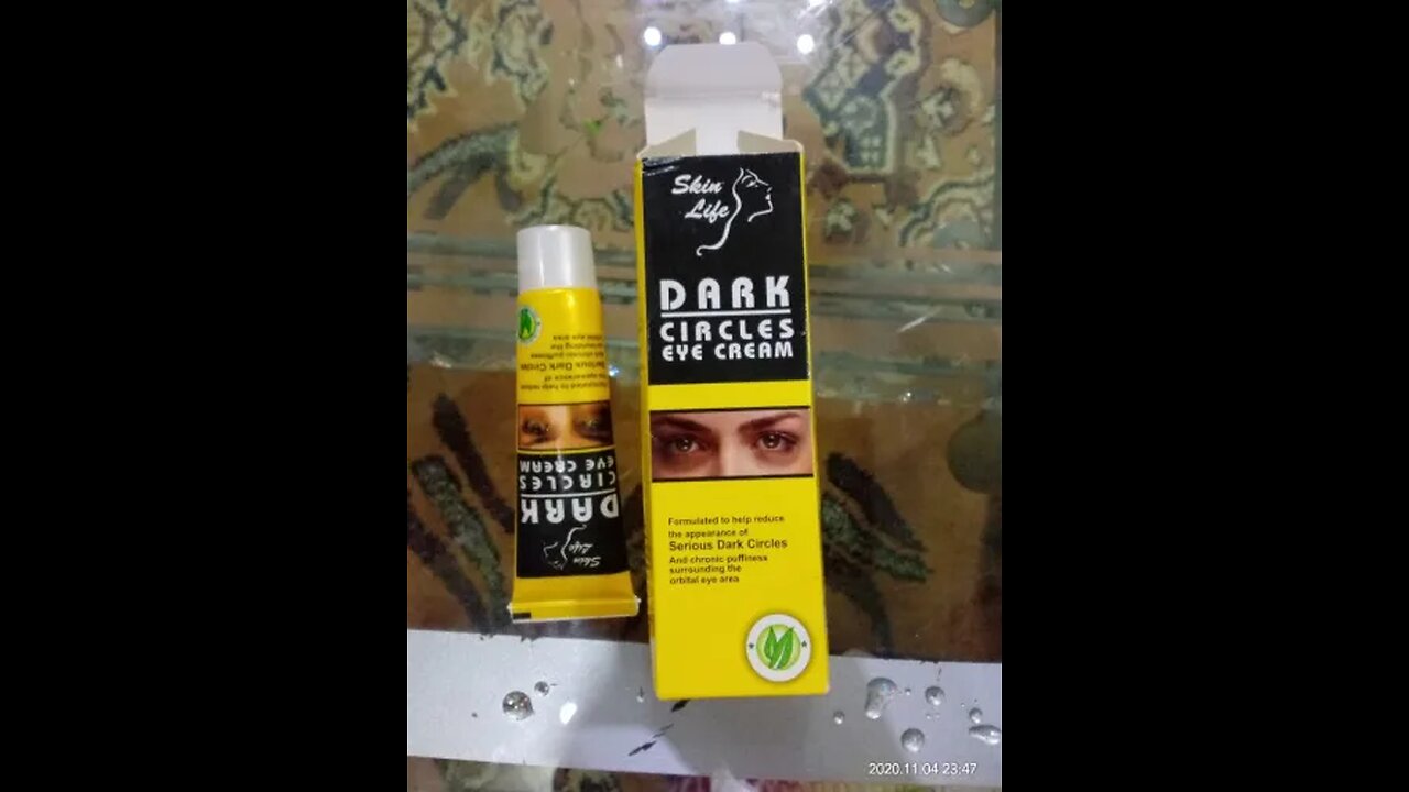 Solution of dark circles