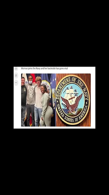 Female Navy Recruit's Big ASSETS Go Viral In Photo